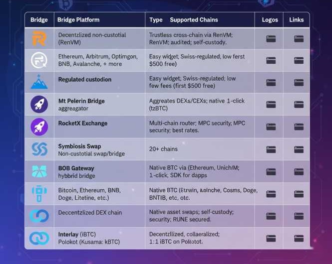 Best Platforms to Bridge Bitcoin